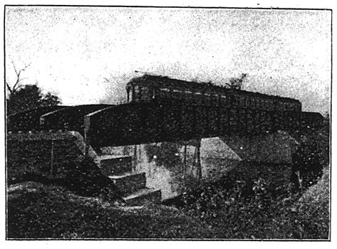 Steel-girder Bridge./AURORA, ELGIN AND CHICAGO RAILWAY.