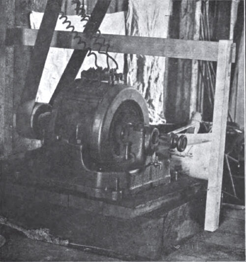 THE FIRST THREE-PHASE INDUCTION MOTOR TURNED OUT BY THE GENERAL ELECTRIC COMPANY STILL RUNS AT REDLANDS