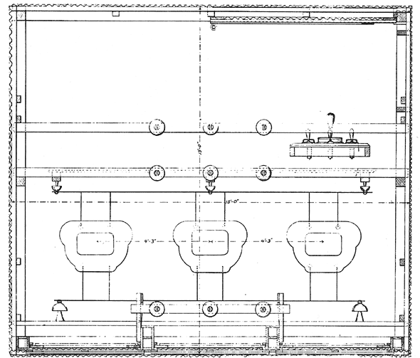 TYPE OF SUBSTATION FOR LESS THAN 100 KILOWATTS CAPACITY ON 10,000-VOLT SYSTEMS OF THE EDISON ELECTRIC COMPANY