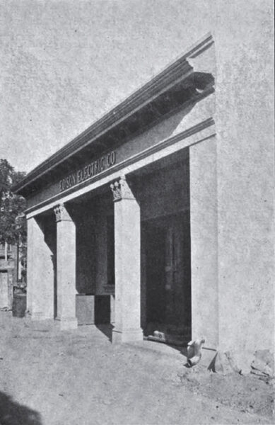 EXTERIOR VIEW OF SUBSTATION NO. 2 OF THE EDISON ELECTRIC COMPANY, LOS ANGELES, CAL.