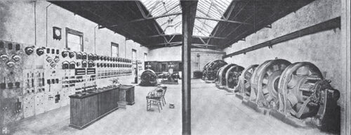 INTERIOR VIEWS OF SUBSTATION NO. 2 OF THE EDISON ELECTRIC COMPANY, LOS ANGELES, CAL.
