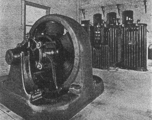 SUB-STATION INTERIOR, ELGIN-BELVIDERE ELECTRIC RAILWAY.