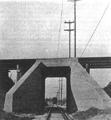 ELGIN-BELVIDERE ELECTRIC RAILWAY. � SUBWAY AT RAILROAD CROSSING.