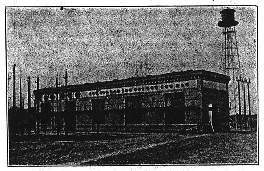 LOCKPORT SUB-STATION, SHOWING 11,000-VOLT OUTDOOR LIGHTNING ARRESTER.