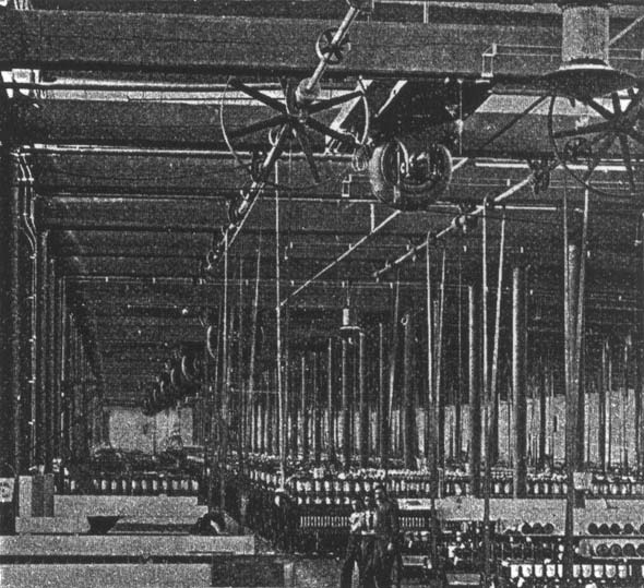 SPINNING ROOM, PELZER COTTON MILLS.