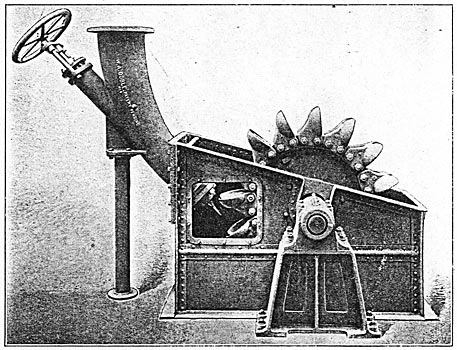 EXCITER WHEEL AND REGULATING NOZZLE - HOUSING OPEN.