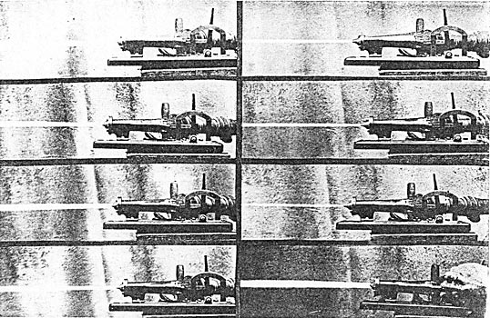 A STUDY OF THE REGULATING NOZZLE IN ACTION. (The diameter of the jet varies from 1/8-inch to 3/8-inch.