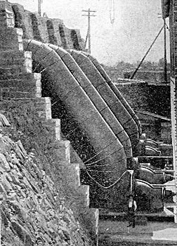 "A" PENSTOCKS AND TURBINES AT FOLSOM.