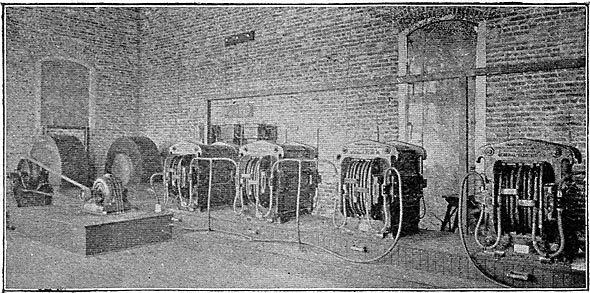 STEP-UP TRANSFORMERS AND OUTGOING WIRES AT FOLSOM.