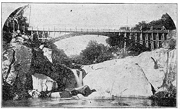 FLUME CROSSING THE NORTH FORK.