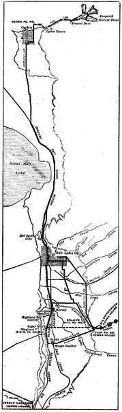 FIG. 1. - SYSTEM OF UTAH LIGHT & POWER COMPANY.