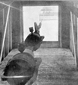 THE CABLE IS ANCHORED THROUGH TWO STRAIN INSULATORS PLACED IN TANDEM.