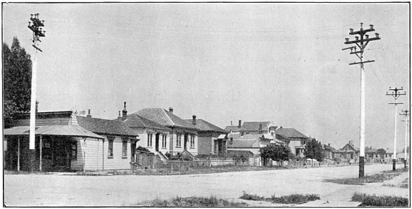 A DOUBLE CORNER AT TWENTY-SEVENTH AND WEST STREETS, OAKLAND.
