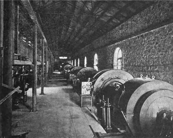 FIG. 6. INTERIOR OF COLGATE POWER STATION.