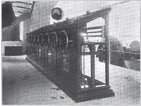 MAIN OPERATING BOARD IN THE CENTRAL STATION AT GROMO.