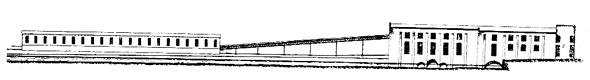 FIG. 4. � ELEVATION OF POWER HOUSE, STOREHOUSE AND PULP CONVEYOR.