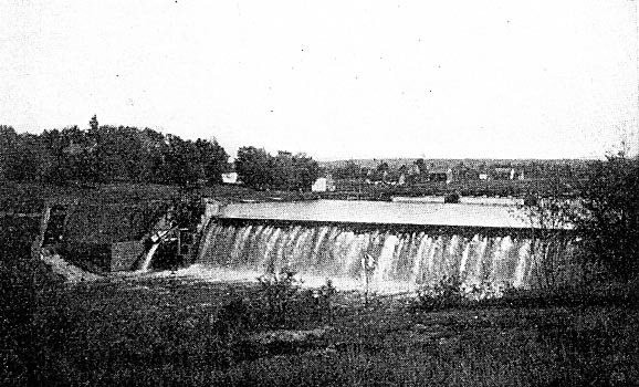 FIG. 8. � DAM AT HANNAWA FALLS.