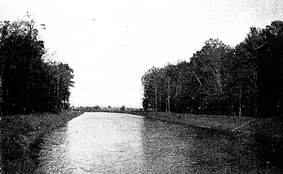 FIG. 9. � VIEW ALONG THE CANAL.