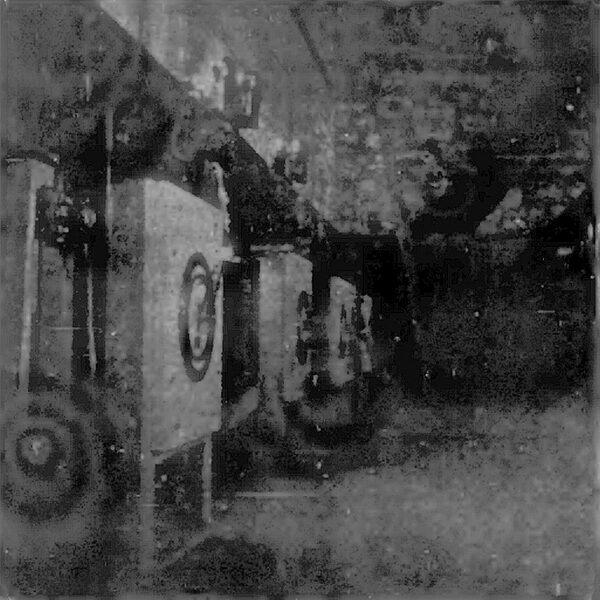 Fig. 2.�8000-AMPERE COPPER Bus BARS. 250 3/8-INCH ALUMINUM CONDUCTORS IN DISTANCE.