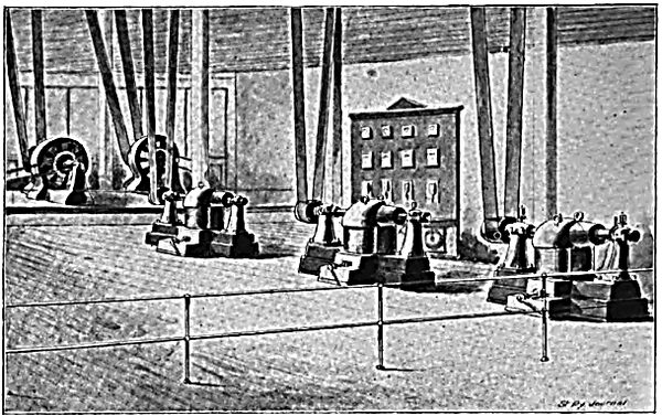 FIG. 8.�SYNCHRONOUS MOTORS OPERATING RAILWAY GENERATORS�PONEMAH MILLS.