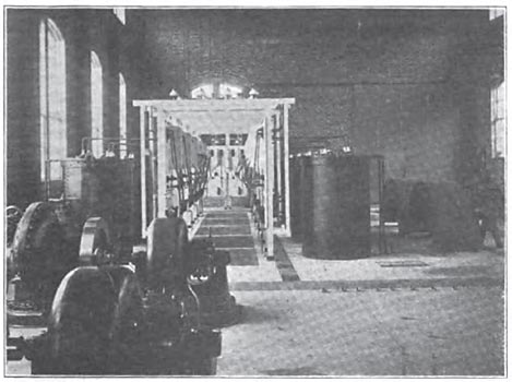 EXCITERS, EXCITER WHEELS, TRANSFORMERS AND SWITCH-BOARD ALLEY.