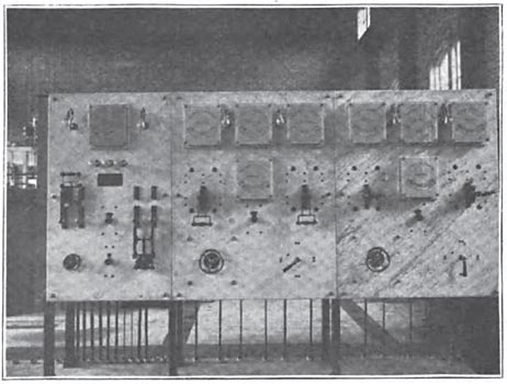 SWITCHBOARD AT POWER HOUSE.