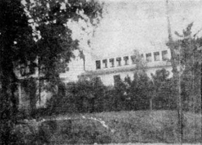 MORE RECENTLY � the old house looks like this.  Photo shows the wing which Fred M. Locke added for a laboratory.  This laboratory was the scene of the first experimental steps toward the development of Pyrex used in insulators manufactured by Victor Insulators.  House is to be torn down.