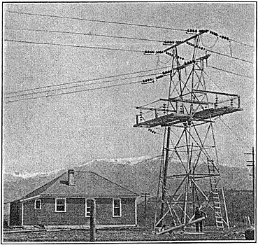 Fig. 6 � Dead-End Switch Tower with Insulated Platform.