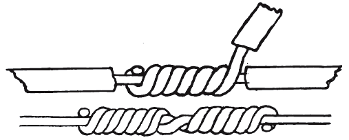 FIGS. 3 AND 4. - WIRE JOINTS.