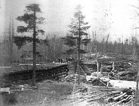 FIG. 4. � LOG DAM ON BLACK RIVER.