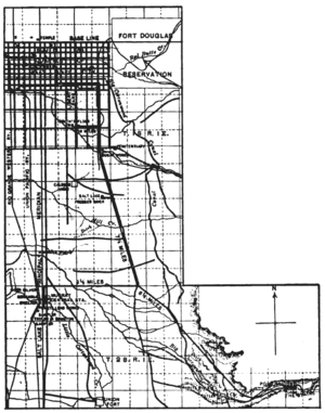 MAP SHOWING LOCATION OF POWER LINE.