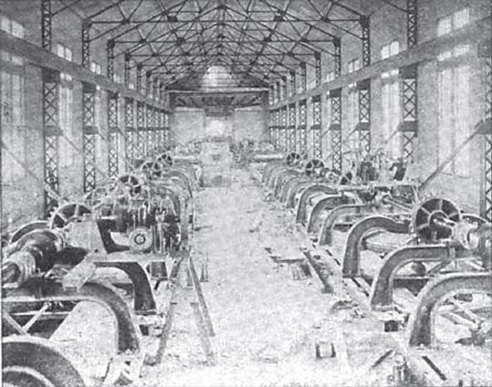 LOOKING DOWN THE POWER HOUSE FROM THE CENTRE.
