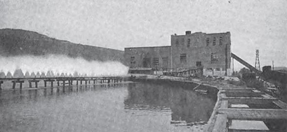 FIG. 5�POWER HOUSE AND SPRAY COOLING SYSTEM