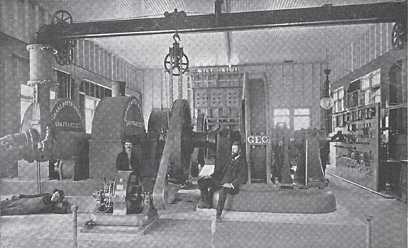 INTERIOR OF THE GENERATING STATION.