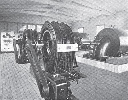 INTERIOR OF THE POWER HOUSE.