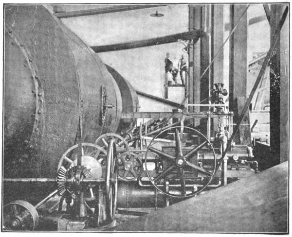 FIG. 1. � LOMBARD WATER WHEEL GOVERNOR IN POWER HOUSE OF BALTIC POWER CO., BALTIC, CONN.