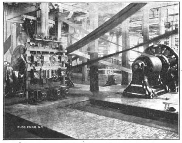 FIG. 4.�260 K. w. THREE-PHASE MOTORS, PONEMAH MILLS, TAFTVILLE, CONN.