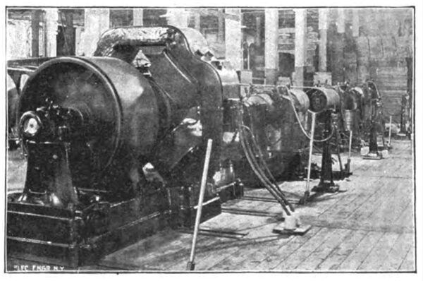 FIG. 5. � RAILWAY GENERATORS DRIVEN BY 3 PHASE ALTERNATING MOTORS.