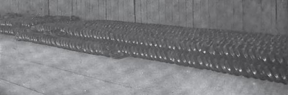 Fig. 5. Suspension Insulators in Factory of General Electric Company, Schenectady, N. Y.