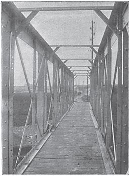 BRIDGE ACROSS THE RIVER ARRIENE FOR LINE INSPECTION AND REPAIR.