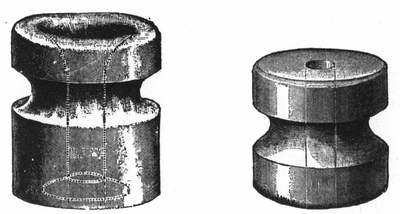 FIGS. 1 AND 2.�TYPES OF AKRON INSULATOR.