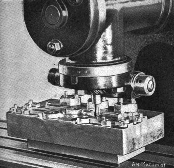 FIG. 12. MACHING ONE OF THE DIES