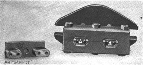 FIG. 3. DIES WITH EJECTOR BLOCKS OUT