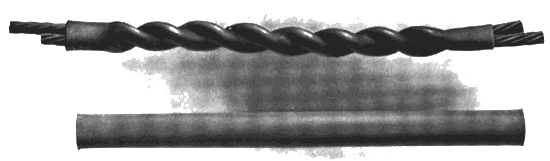 A COPPER SPLICING SLEEVE MANUFACTURED BY THE CLARK ELECTRIC & MANUFACTURING COMPANY