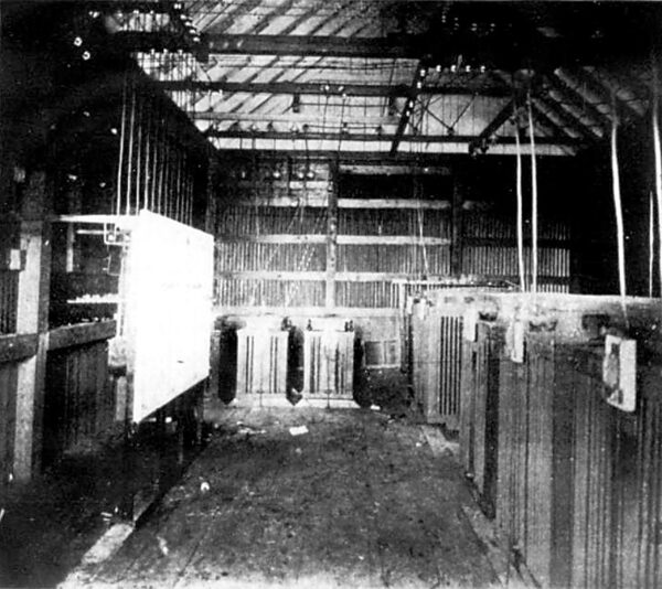 FIG. 6.�INTERIOR OF BRECKENRIDGE TRANSFORMER SUB-STATION.