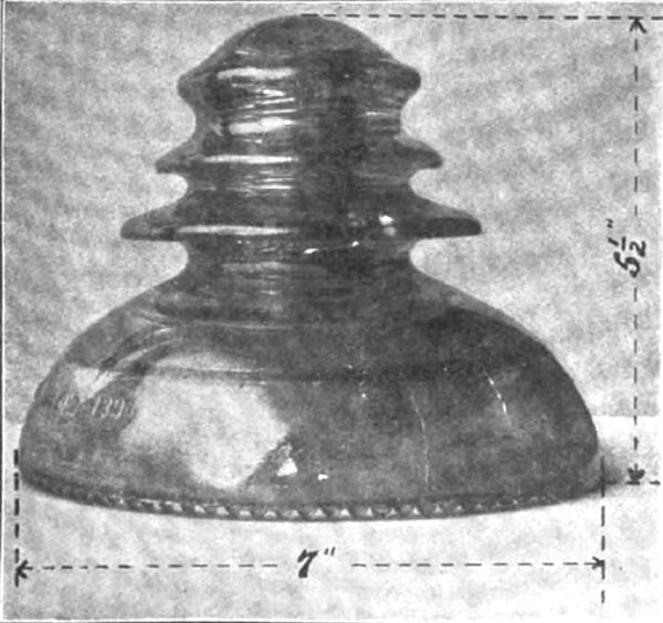 FIGURE 16. -- INSULATOR USED AT PROVO FOR 40,000 VOLTS.