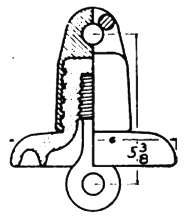 Fig. 18.�No. 2006 suspension insulator for 10,000 volts. Made by the Locke Insulator Mfg. Co., Victor, N. Y.
