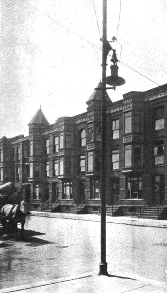 Fig. 2.�Iron pole for street lighting as used in Chicago