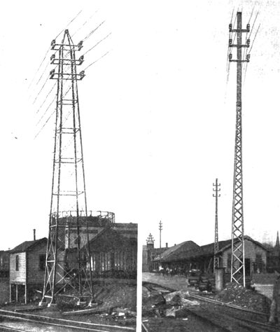 Fig. 4.�Special line structures on the lines of the Worcester & Blackstone Valley Railway Co.  Made by the Archbold-Brady Co., Syracuse, N. Y.