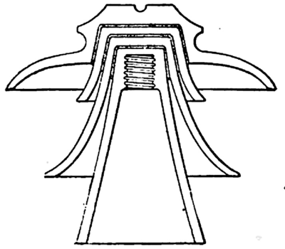 FIGURE 8. SIXTY-THOUSAND VOLT, FOURTEEN-INCH, PORCELAIN INSULATOR.
